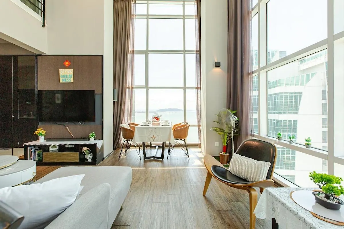 Penang Oceanview Loft Apartment George Town 0*,