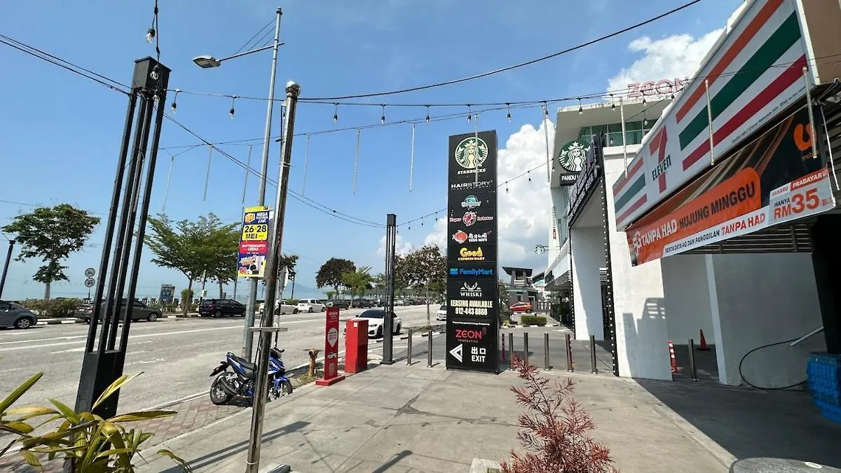조지타운 Penang Oceanview Loft 아파트 0*,
